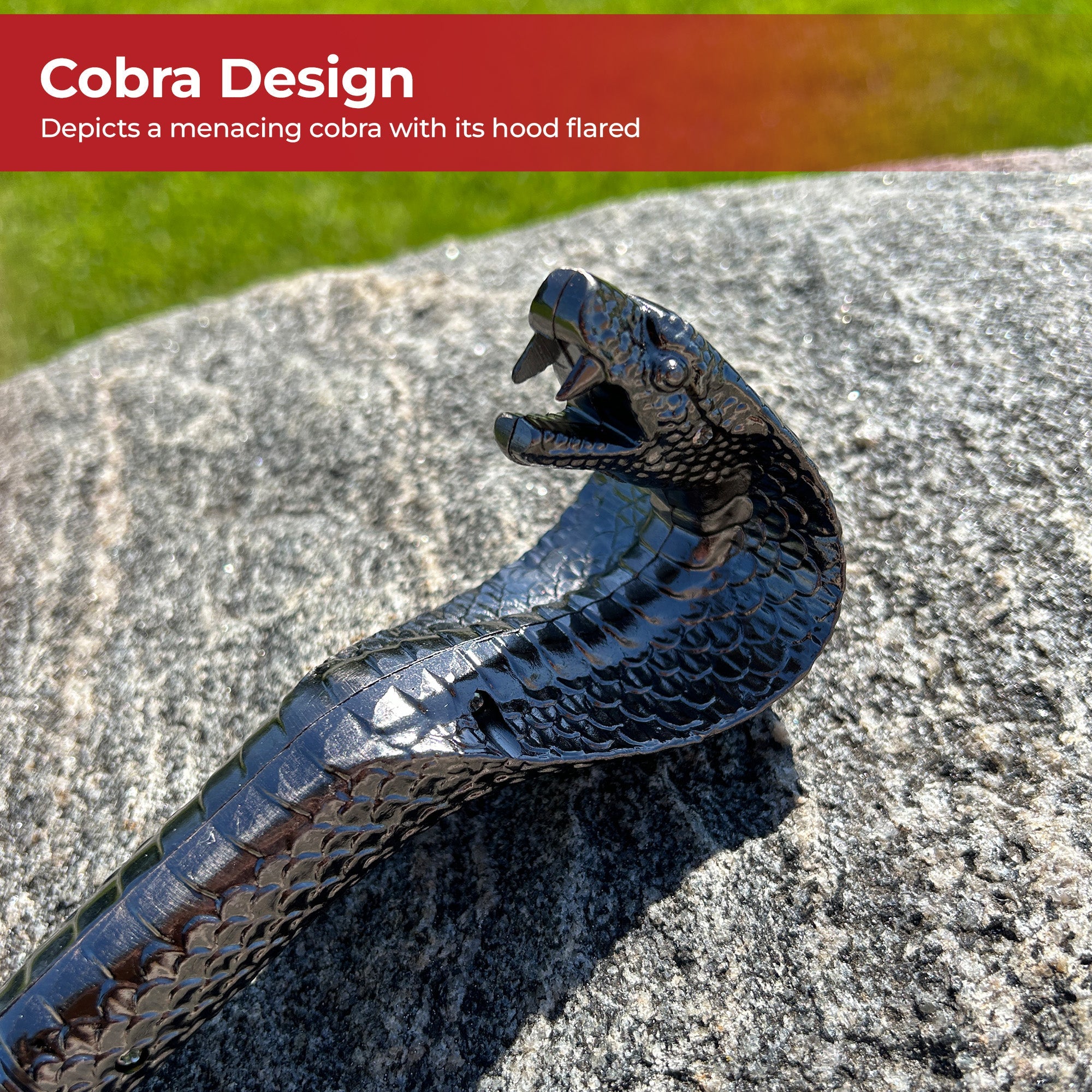 Striking Distance Cobra Walking Cane cane - Tophatter Daily Deals