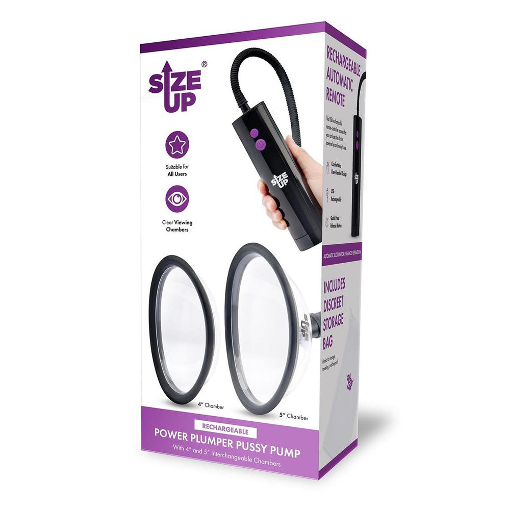 Size Up Rechargeable Power Plumper (10 cm and 12.7 cm) – USB Rechargeable Vagina Pump > Pumps > Female Pumps - Tophatter Daily Deals
