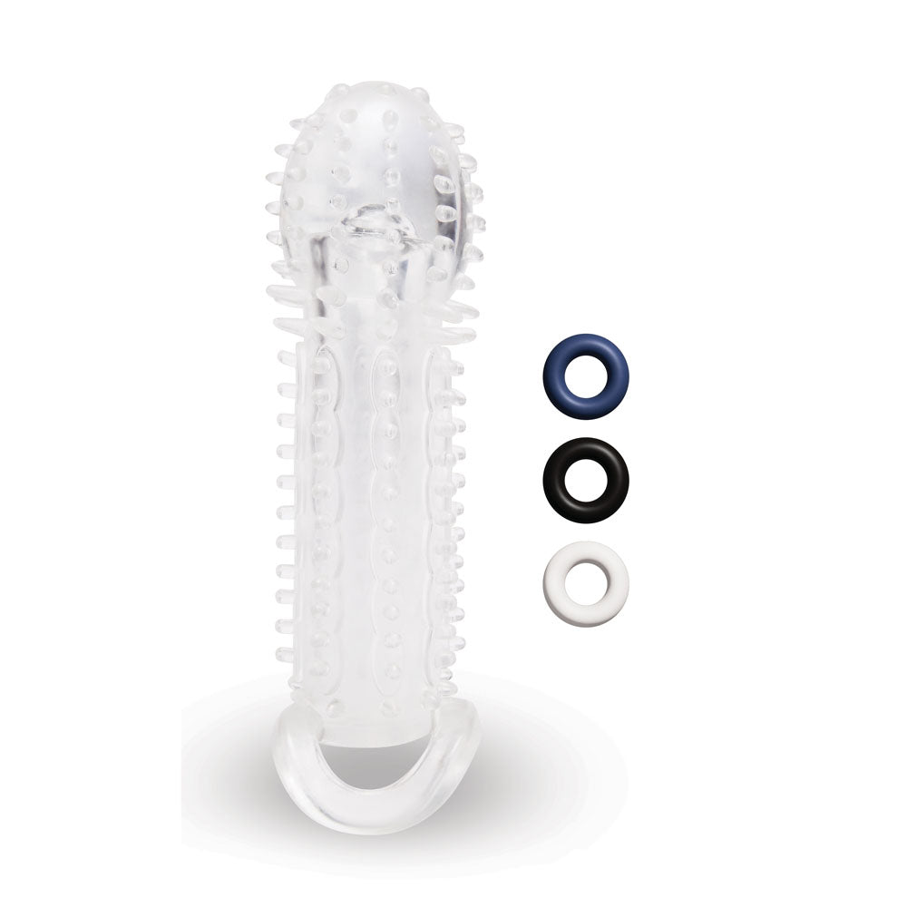 Size Up 1.5 Inch See Thru Stretch Penis Extender > Sex Toys For Men > Penis Sleeves - Tophatter Daily Deals