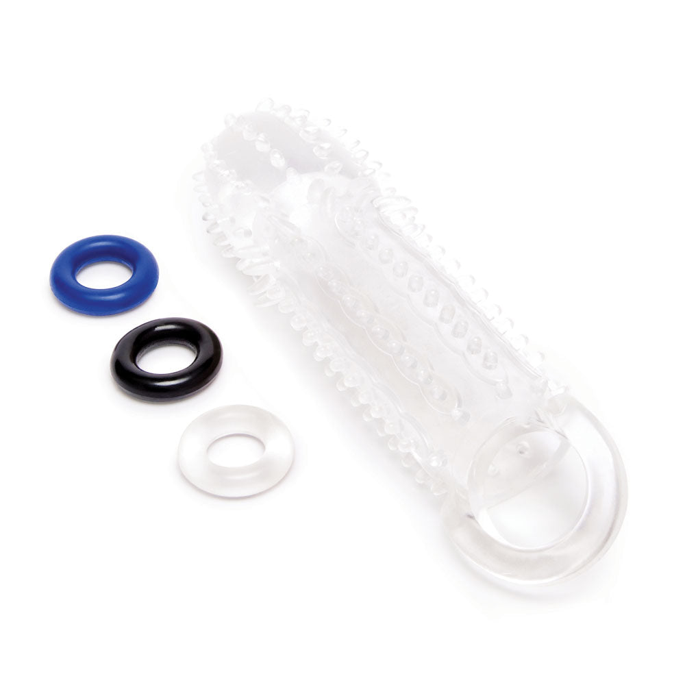 Size Up 1.5 Inch See Thru Stretch Penis Extender > Sex Toys For Men > Penis Sleeves - Tophatter Daily Deals
