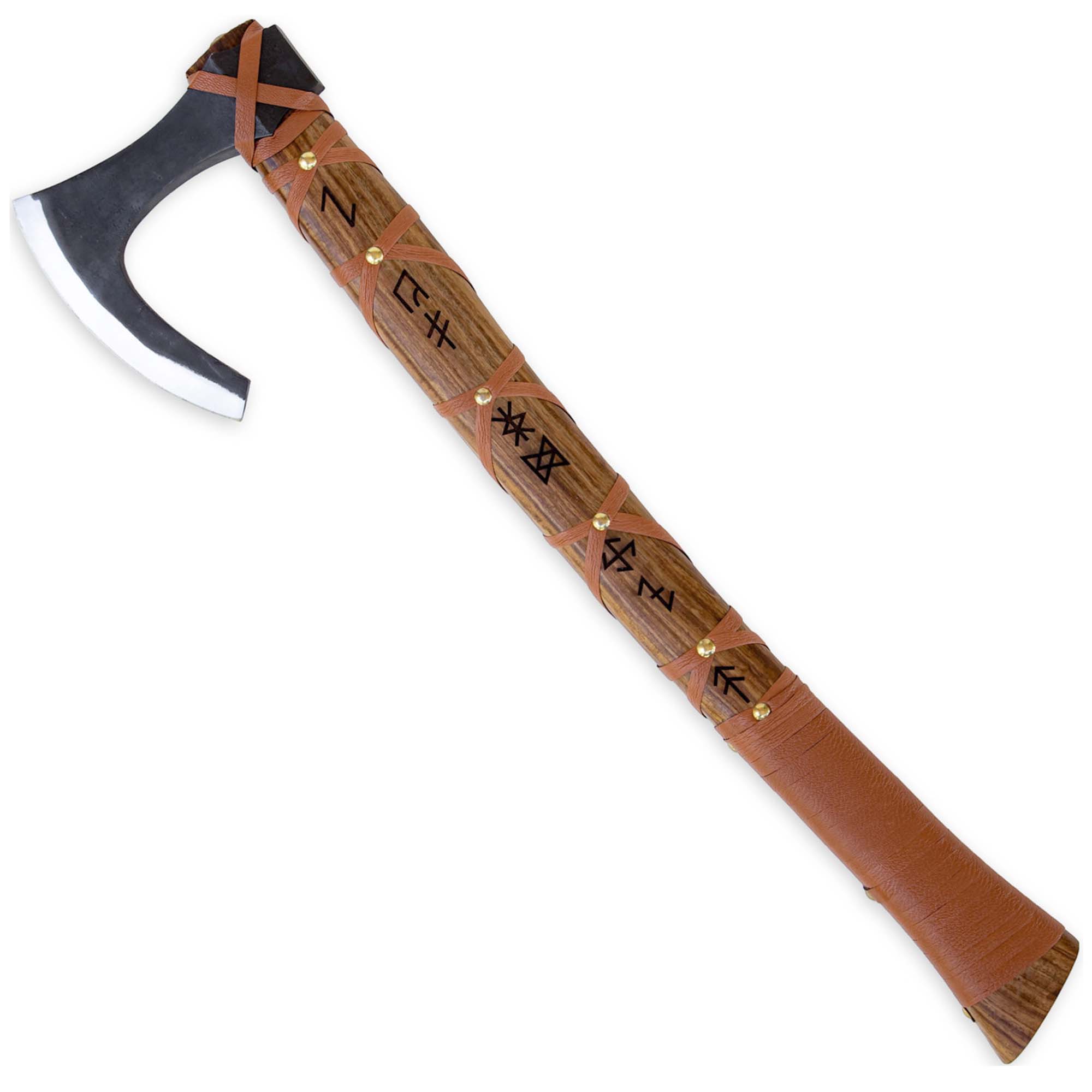 Sunny Blaze Hand Forged Functional Outdoor Viking Bearded Axe Skeggøx Axe - Tophatter Daily Deals