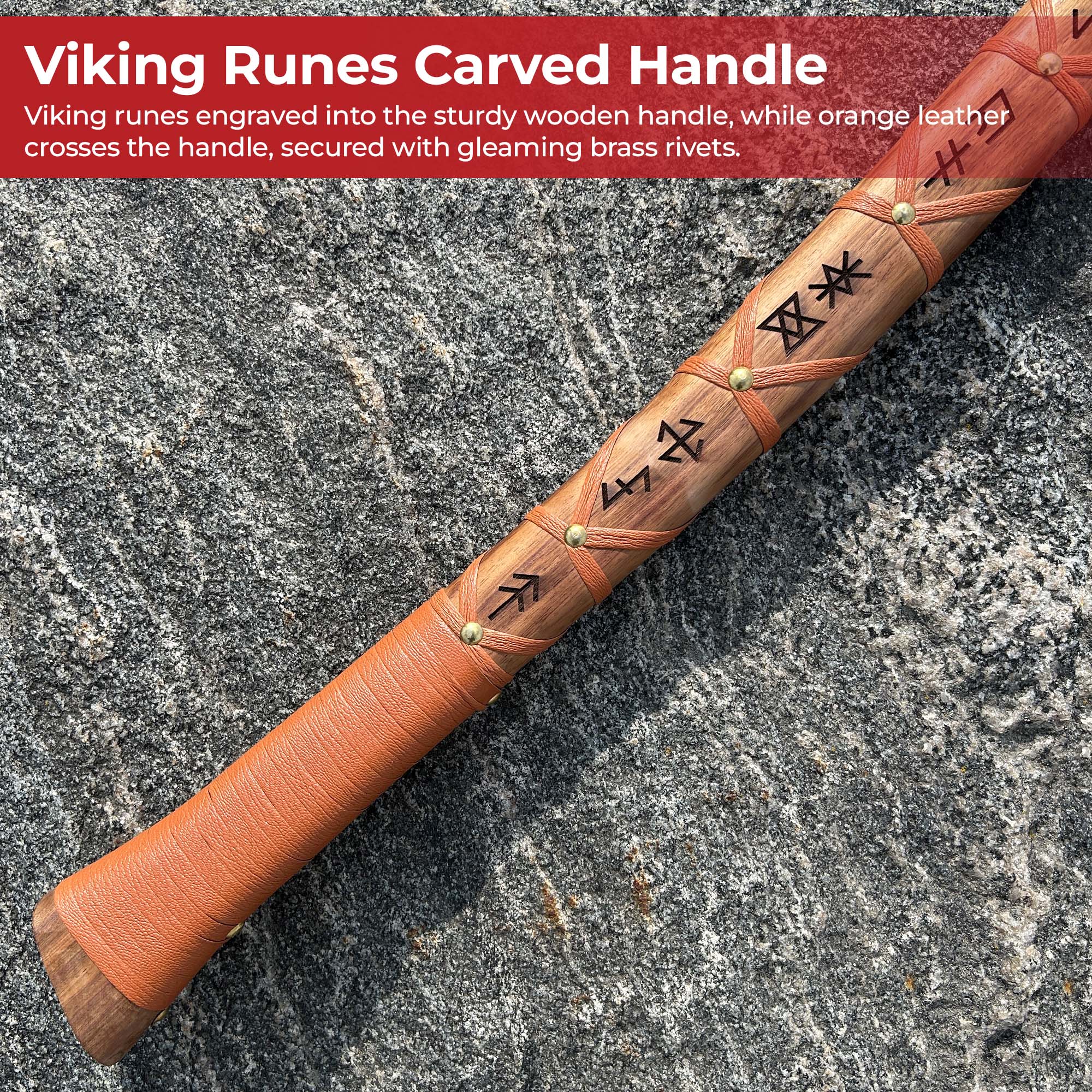 Sunny Blaze Hand Forged Functional Outdoor Viking Bearded Axe Skeggøx Axe - Tophatter Daily Deals
