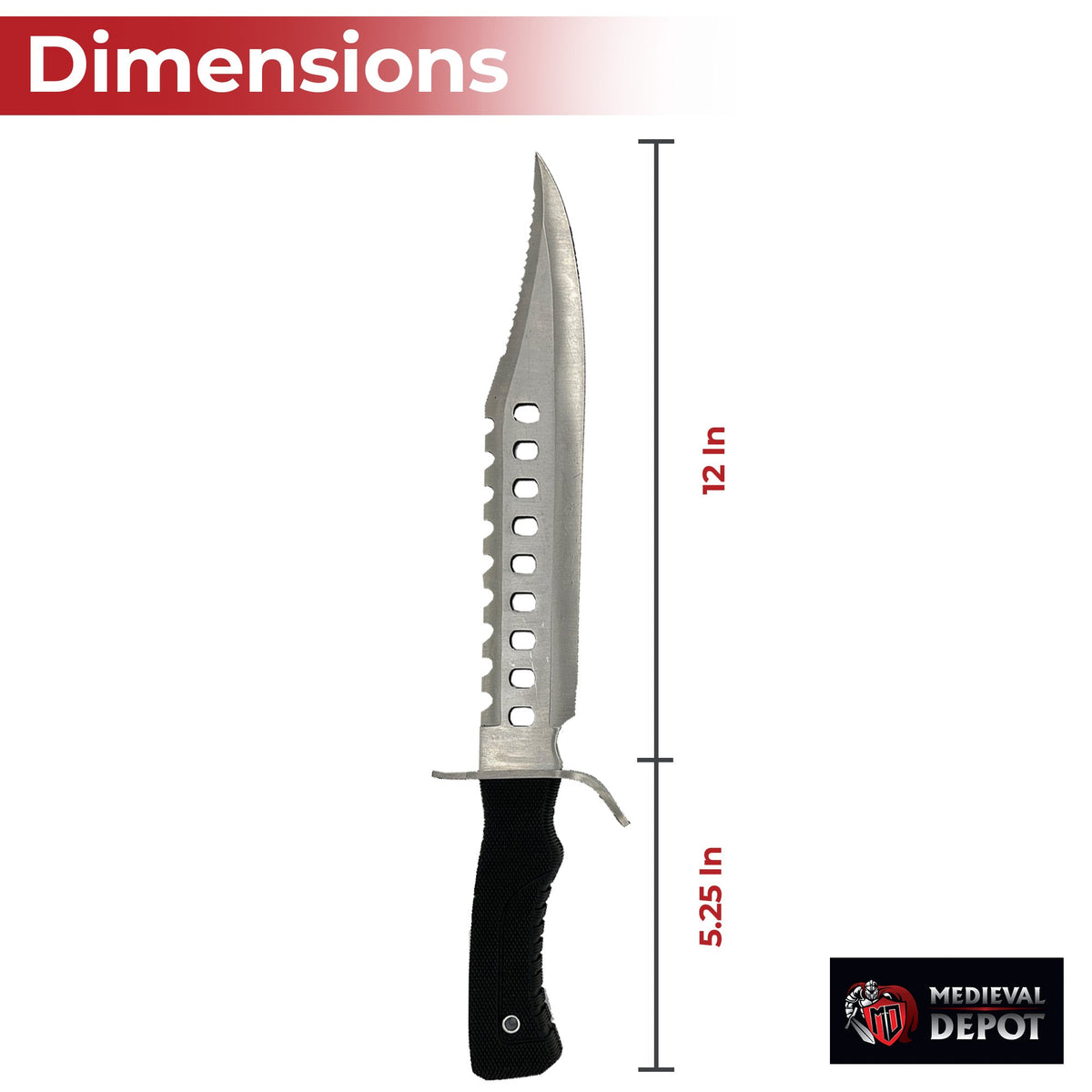 Survivors Bowie Sawback Knife 17 knives - Tophatter Daily Deals