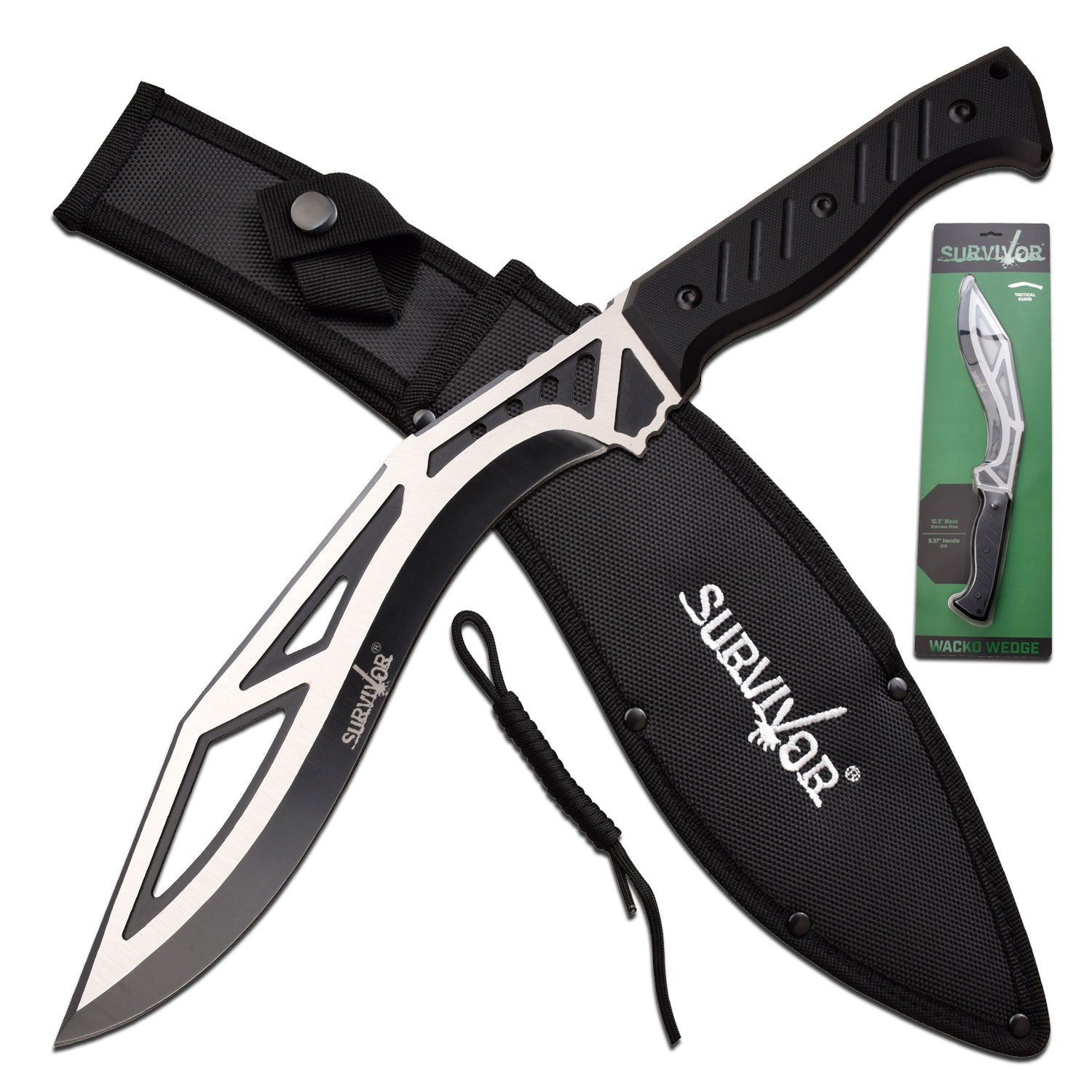 SURVIVOR - WACKO WEDGE - FIXED BLADE KNIFE - Tophatter Daily Deals