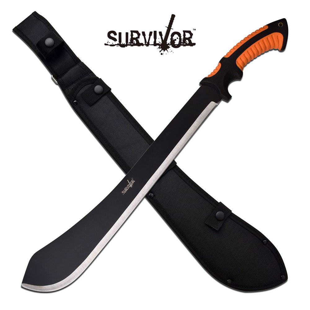18" Machete Combat Hunting Knife Ultra Sharp Fine Edge Blade - Tophatter's Guns'N'Weapons Store - FREE SHIPPING Collectible Weapons - Tophatter Daily Deals