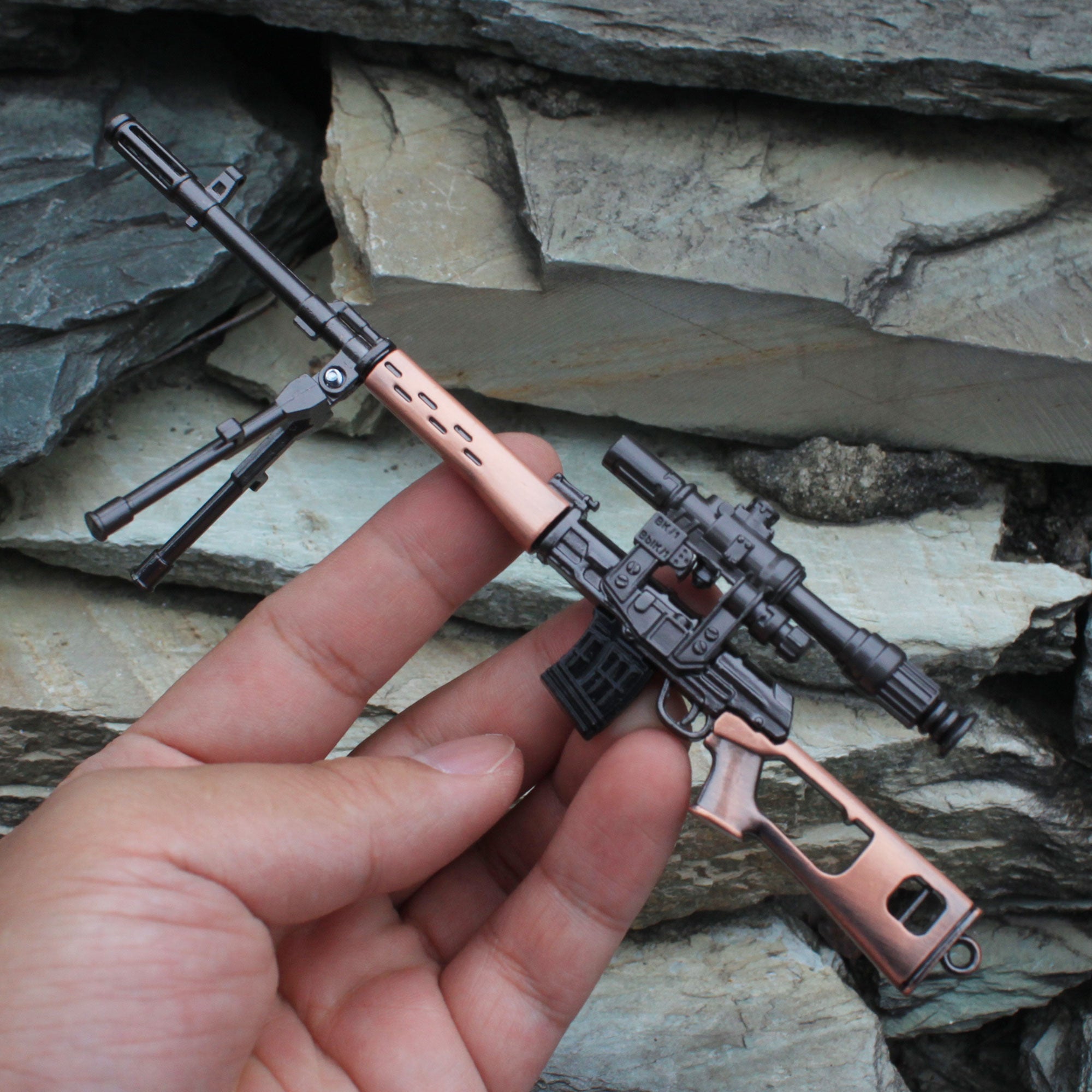 SVD Dragunov Sniper Metal Miniature Rifle 17CM/6.7