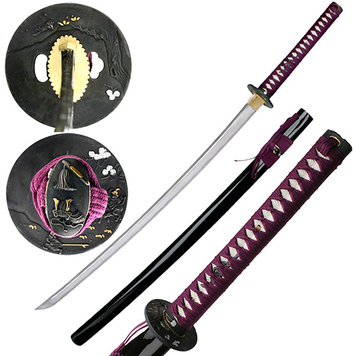 HAND FORGED SAMURAI SWORD 40.9" OVERALL - Tophatter Daily Deals