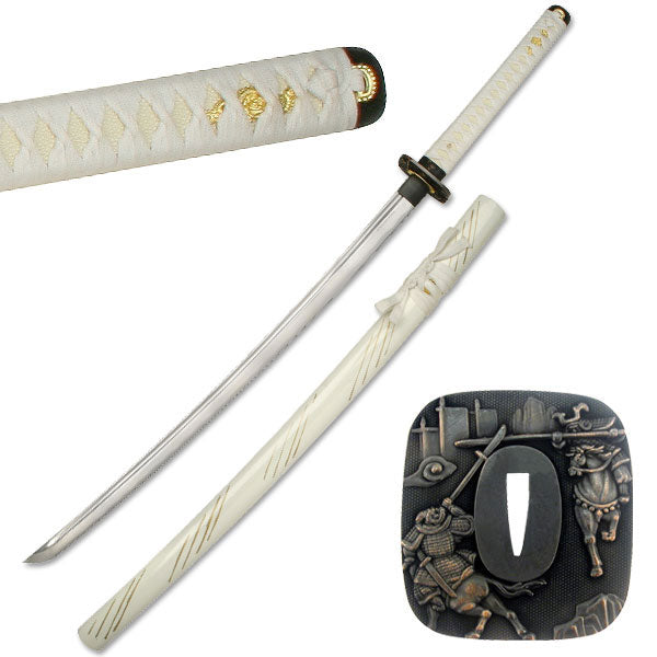 HAND FORGED SAMURAI SWORD 41" OVERALL - Tophatter Daily Deals