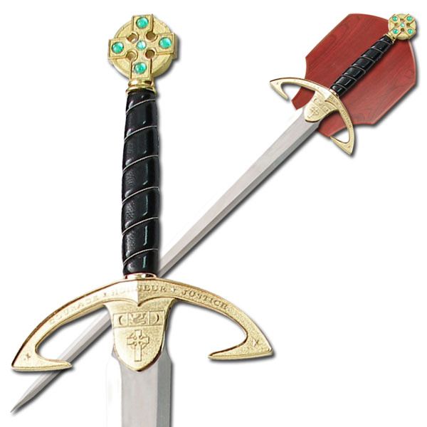 Medieval Knight's Sword with Display Plaque - TOPHATTER'S ARMORY DEALS Collectible Weapons - Tophatter Daily Deals
