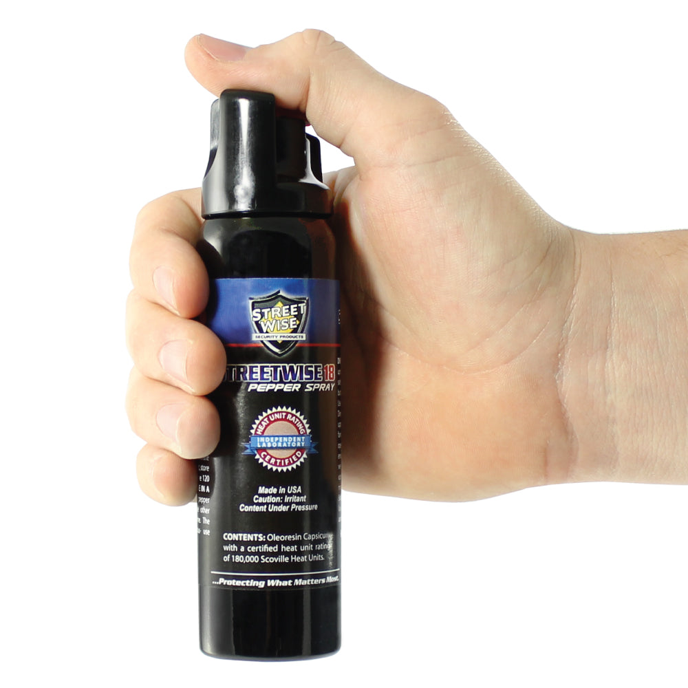 Streetwise 18 Stream Pepper Spray Twist Lock Pepper Spray - Tophatter Daily Deals