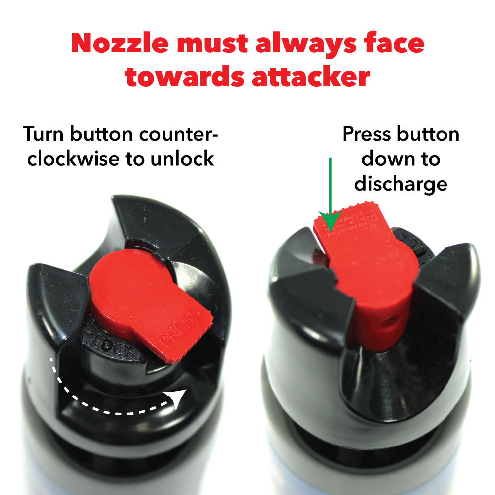 Streetwise 18 Stream Pepper Spray Twist Lock Pepper Spray - Tophatter Daily Deals