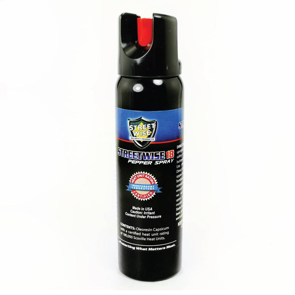Streetwise 18 Stream Pepper Spray Twist Lock Pepper Spray - Tophatter Daily Deals