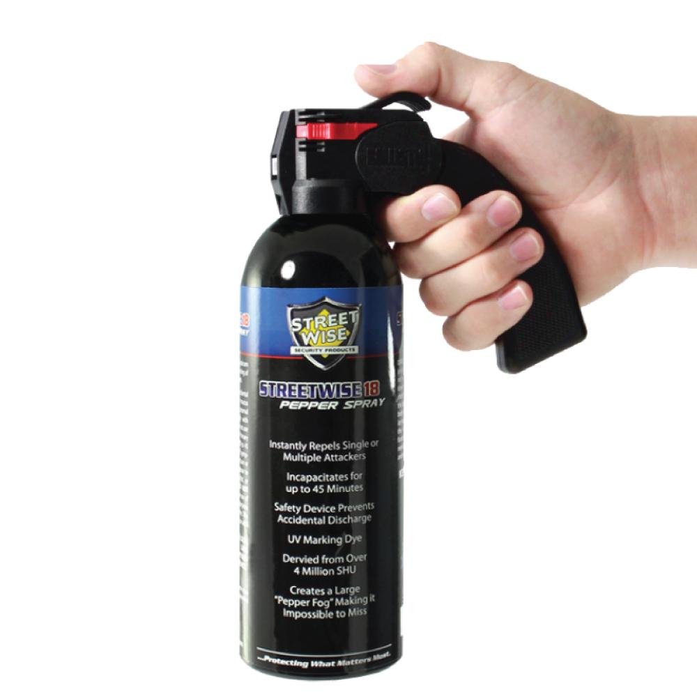 Streetwise 18 Fogger Pepper Spray 16 oz Pistol Grip Pepper Spray - Tophatter Daily Deals