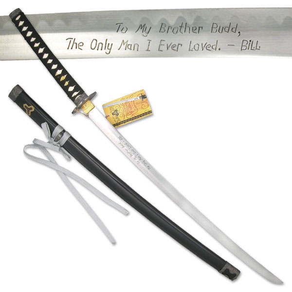 Budd's Sword Hattori Hanzo Collection Kill Bill Samurai - Tophatter's Guns'N'Weapons Store Collectible Weapons - Tophatter Daily Deals
