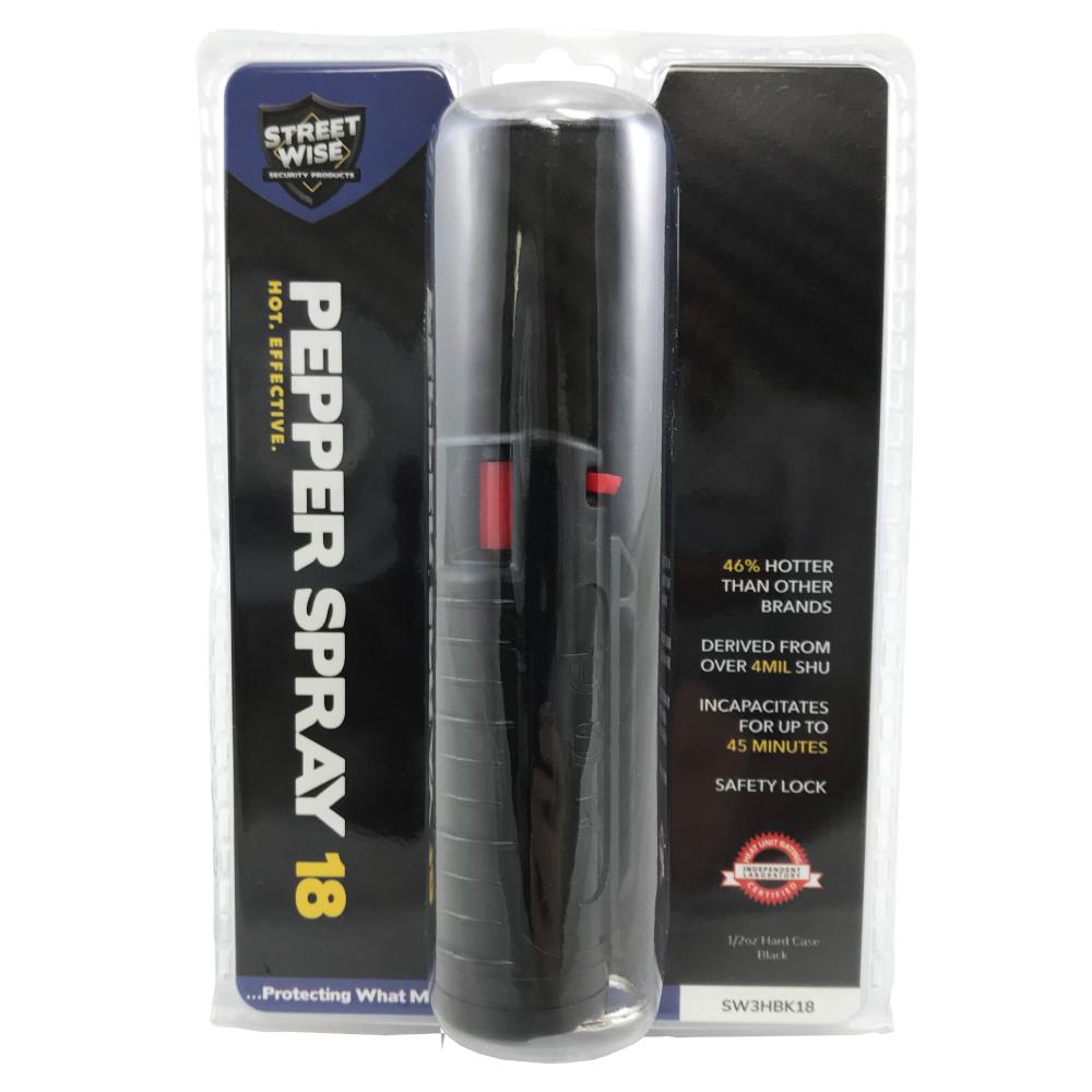 Streetwise 18 Stream Pepper Spray 0.5 oz Hard-case Pepper Spray - Tophatter Daily Deals