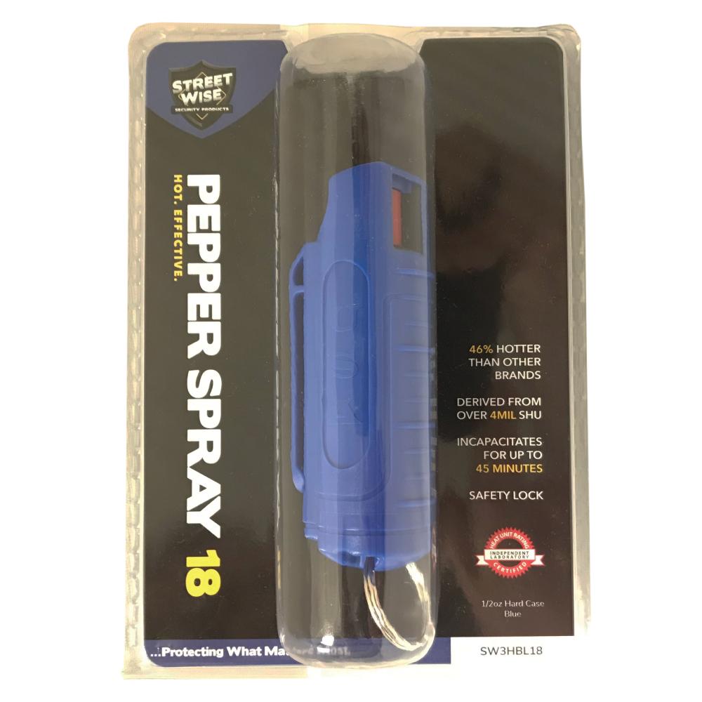 Streetwise 18 Stream Pepper Spray 0.5 oz Hard-case Pepper Spray - Tophatter Daily Deals