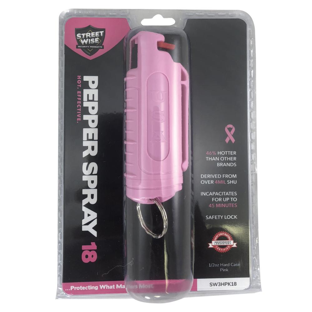 Streetwise 18 Stream Pepper Spray 0.5 oz Hard-case Pepper Spray - Tophatter Daily Deals