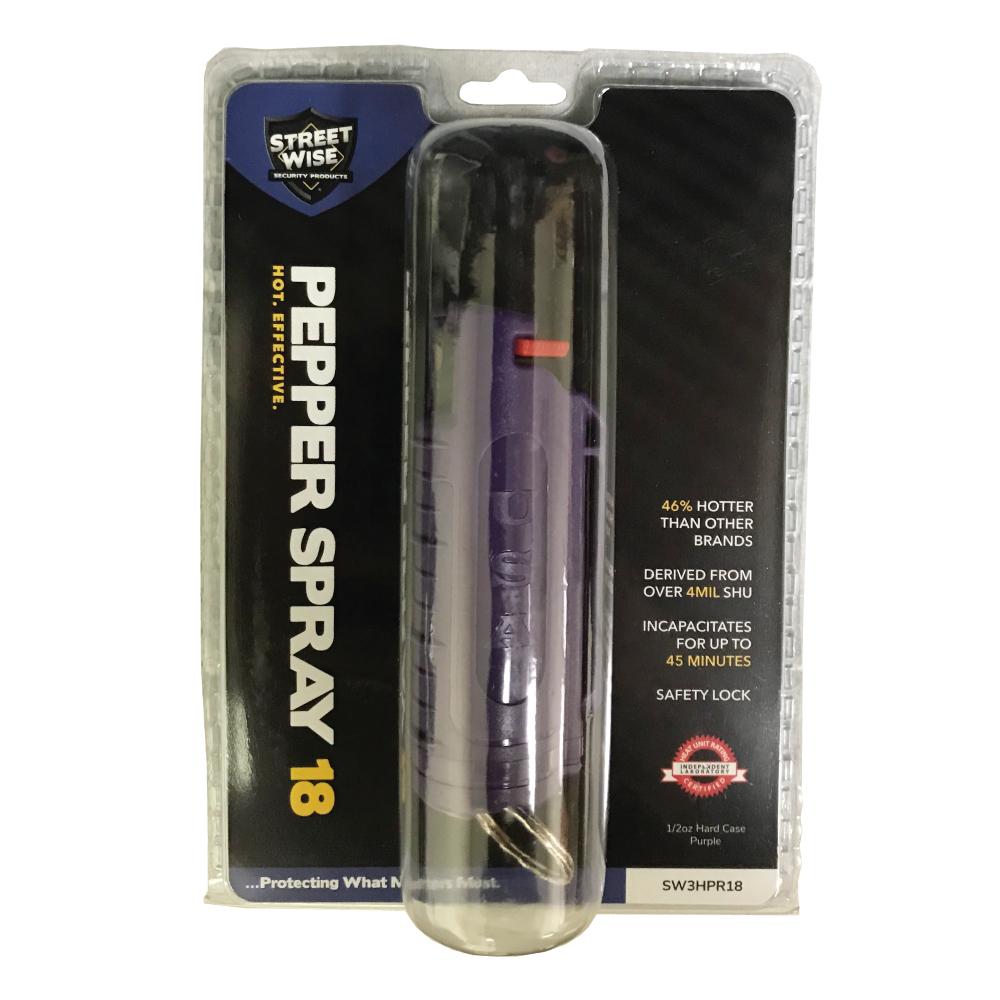 Streetwise 18 Stream Pepper Spray 0.5 oz Hard-case Pepper Spray - Tophatter Daily Deals