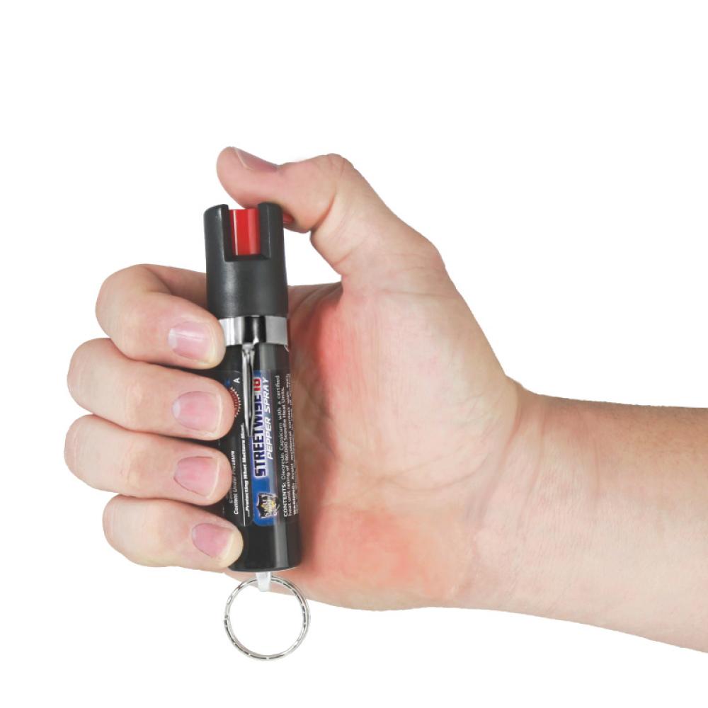 Streetwise 18 Stream Pepper Spray 0.75 oz Keyring & Clip Pepper Spray - Tophatter Daily Deals