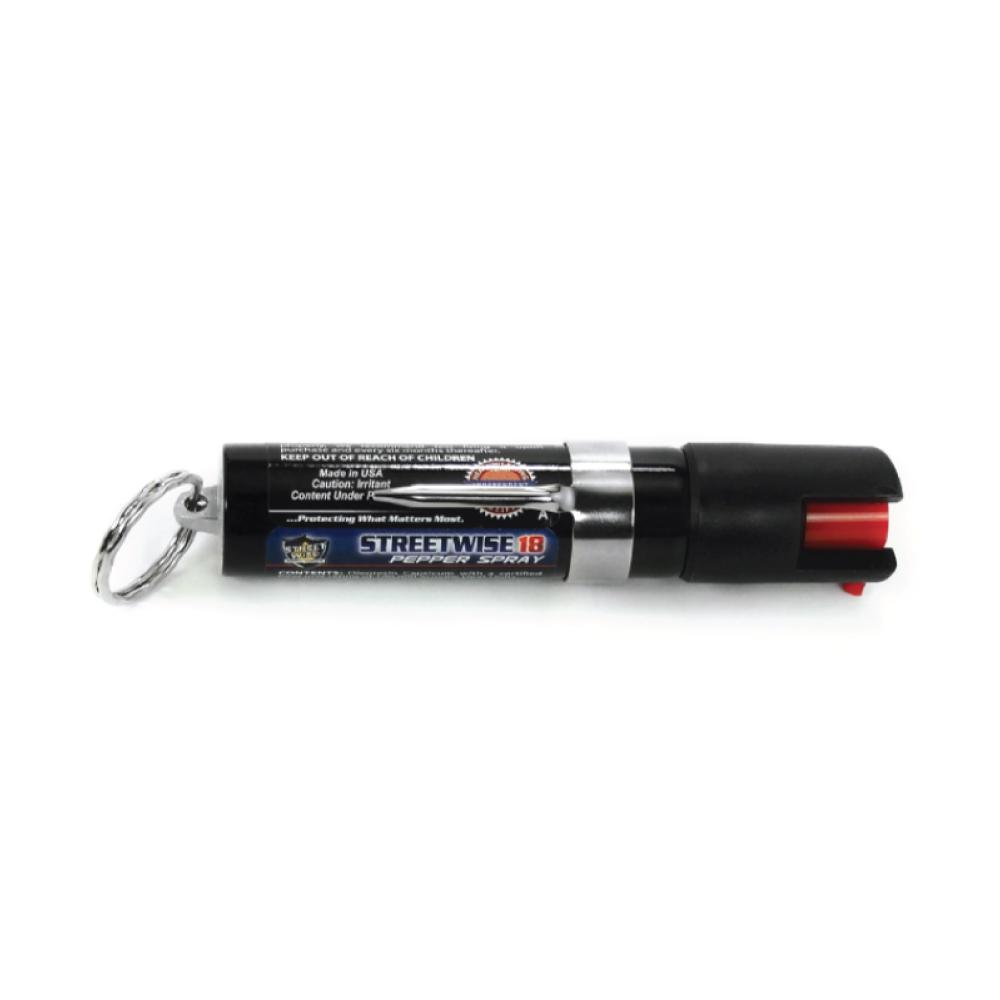 Streetwise 18 Stream Pepper Spray 0.75 oz Keyring & Clip Pepper Spray - Tophatter Daily Deals