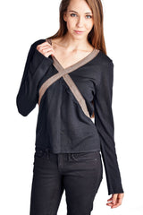Women's Long Sleeve Sweater Top Black 97 Tops - Tophatter Daily Deals