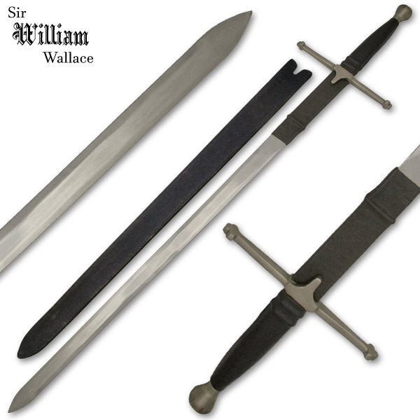 51.5 inches Sir William Wallace Sword With Sheath - Tophatter's Guns'N'Weapons Store Collectible Weapons - Tophatter Daily Deals