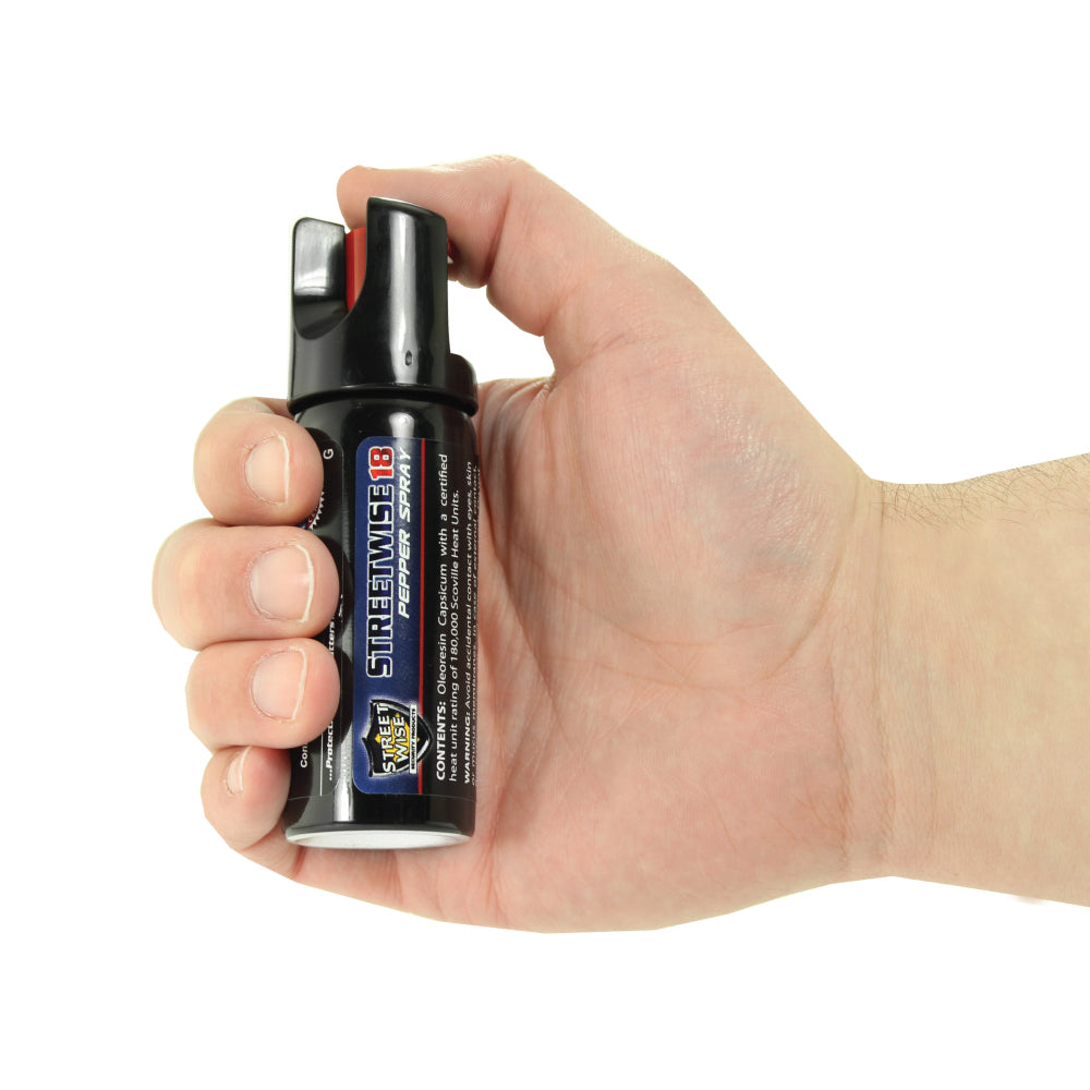 Streetwise 18 Stream Pepper Spray Twist Lock Pepper Spray - Tophatter Daily Deals