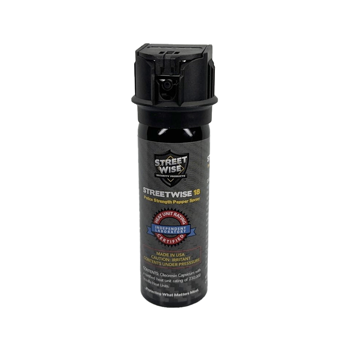 Streetwise 18 Stream Pepper Spray 3 oz Flip Top Pepper Spray - Tophatter Daily Deals
