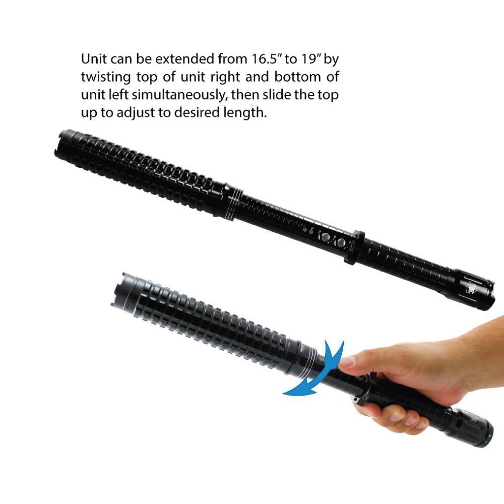 Attitude Adjuster 30,000,000* Stun Baton Flashlight Stun Baton - Tophatter Daily Deals