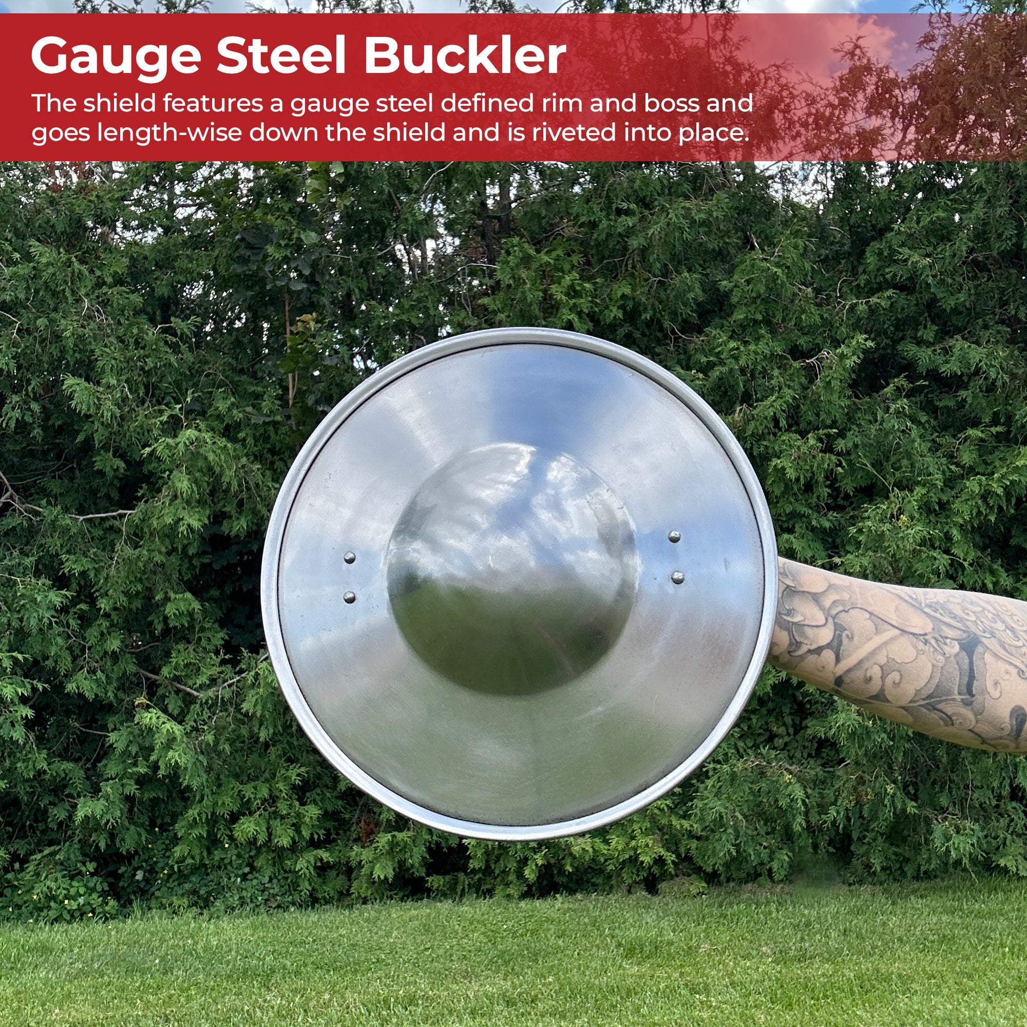 Swashbucklers Rudimentary Buckler Shield historical period - Tophatter Daily Deals