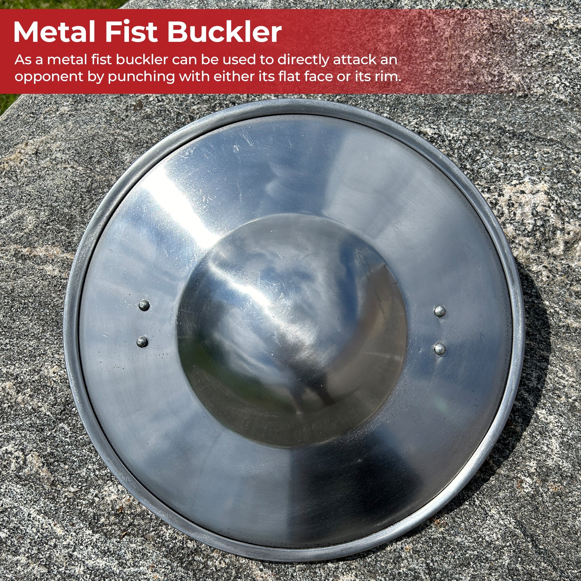Swashbucklers Rudimentary Buckler Shield historical period - Tophatter Daily Deals