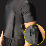 Safe-T-Shirt (Ballistic Plate Carrier w/Holster) Shirt - Tophatter Daily Deals