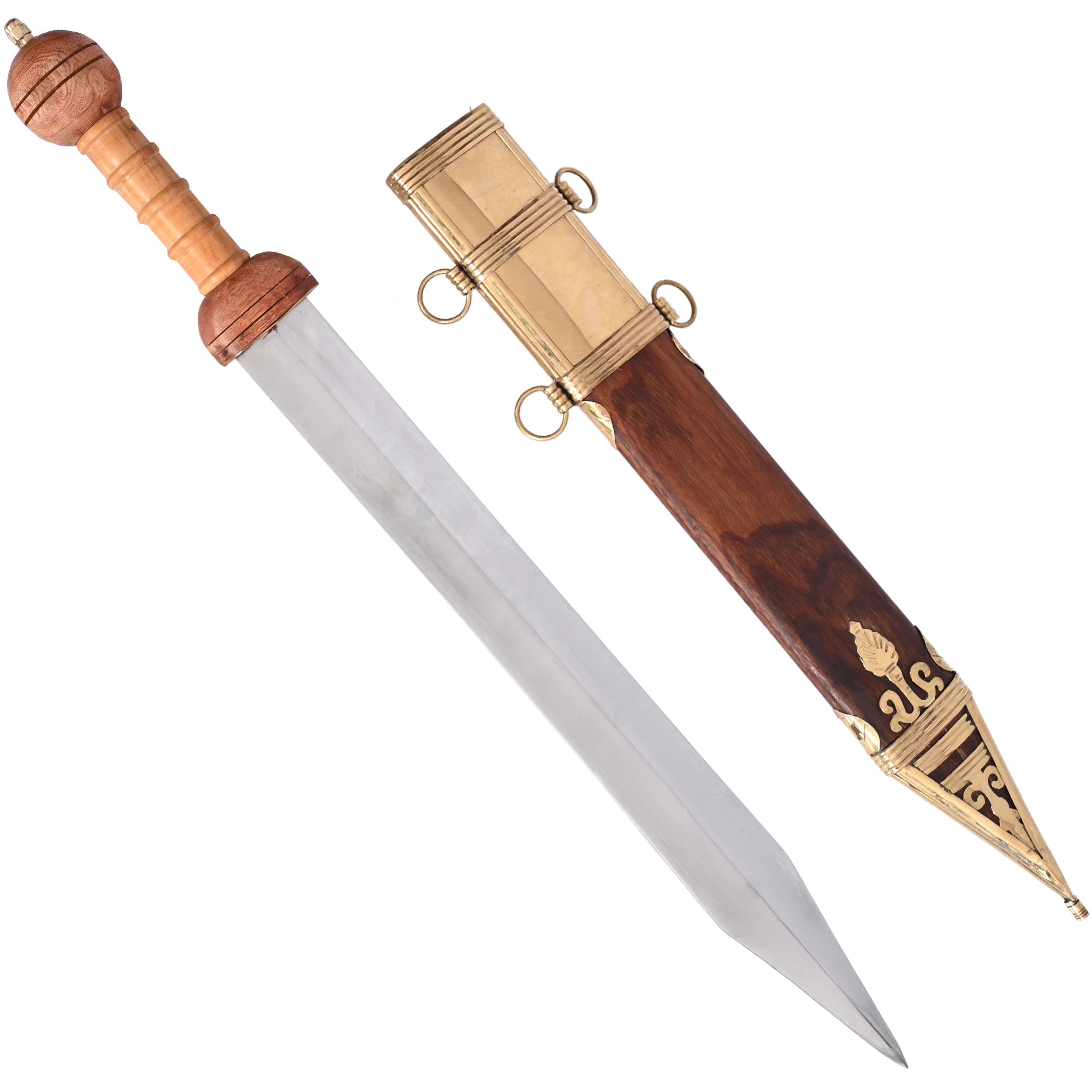 Handmade Roman Gladius Historic Sword With Scabbard Collectible Weapons - Tophatter Daily Deals