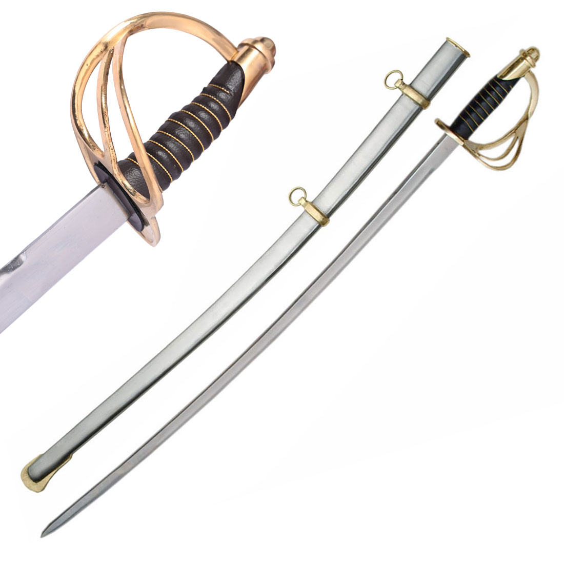 1860 Cavalry Saber Sword - TOPHATTER'S ARMORY DEALS Collectible Weapons - Tophatter Daily Deals