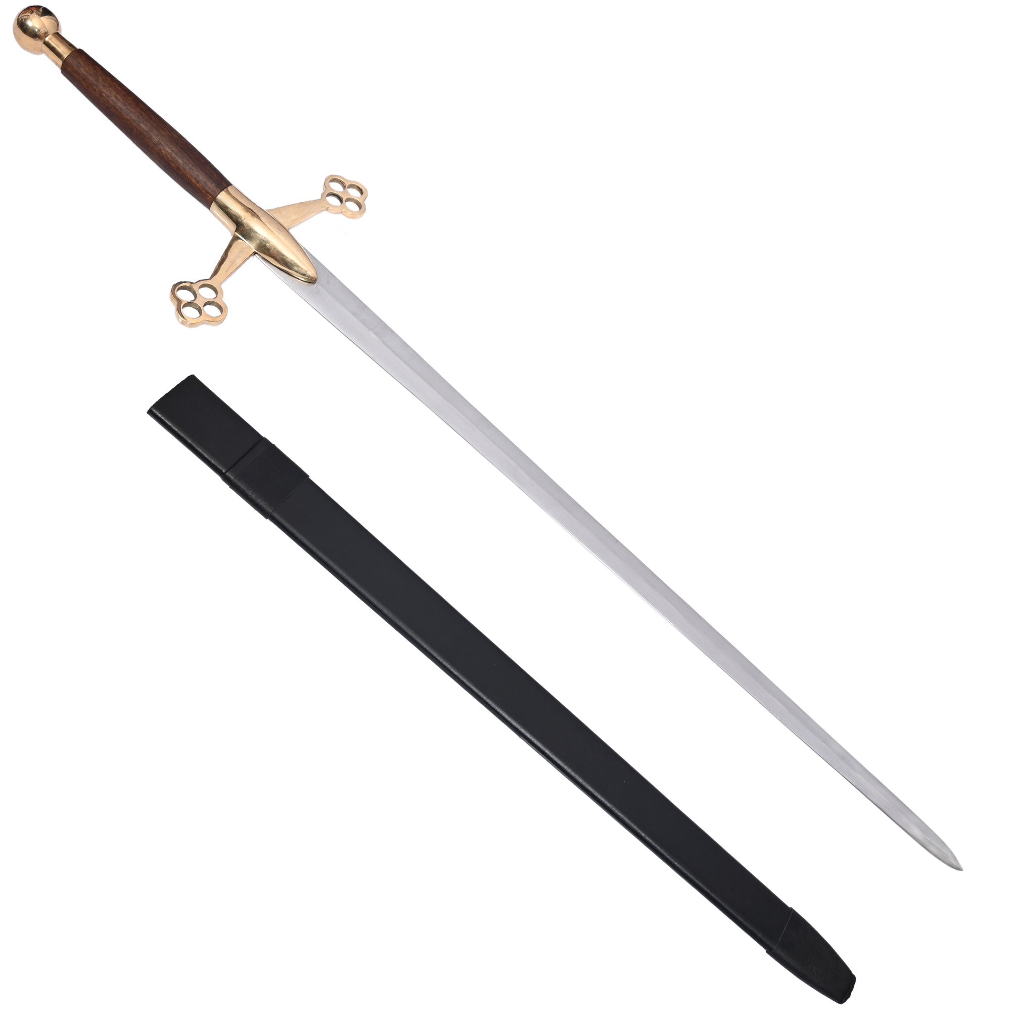 Medieval Scottish Claymore Highland High Carbon Handmade Sword - TOPHATTER'S ARMORY DEALS Collectible Weapons - Tophatter Daily Deals