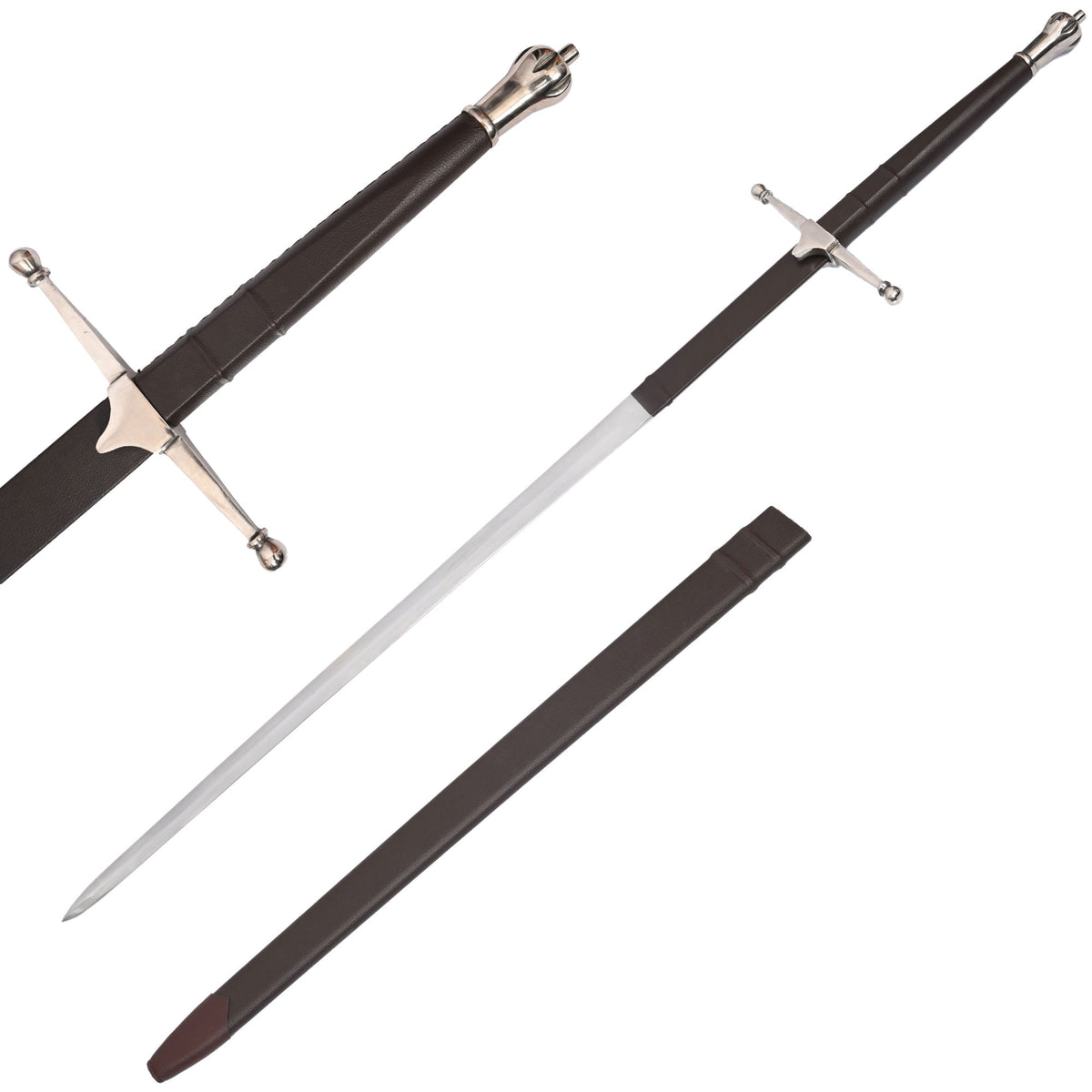 Brave Heart William Wallace Two-Handed Sword With Scabbard - Tophatter's Army Products & Self Defense Collectible Weapons - Tophatter Daily Deals