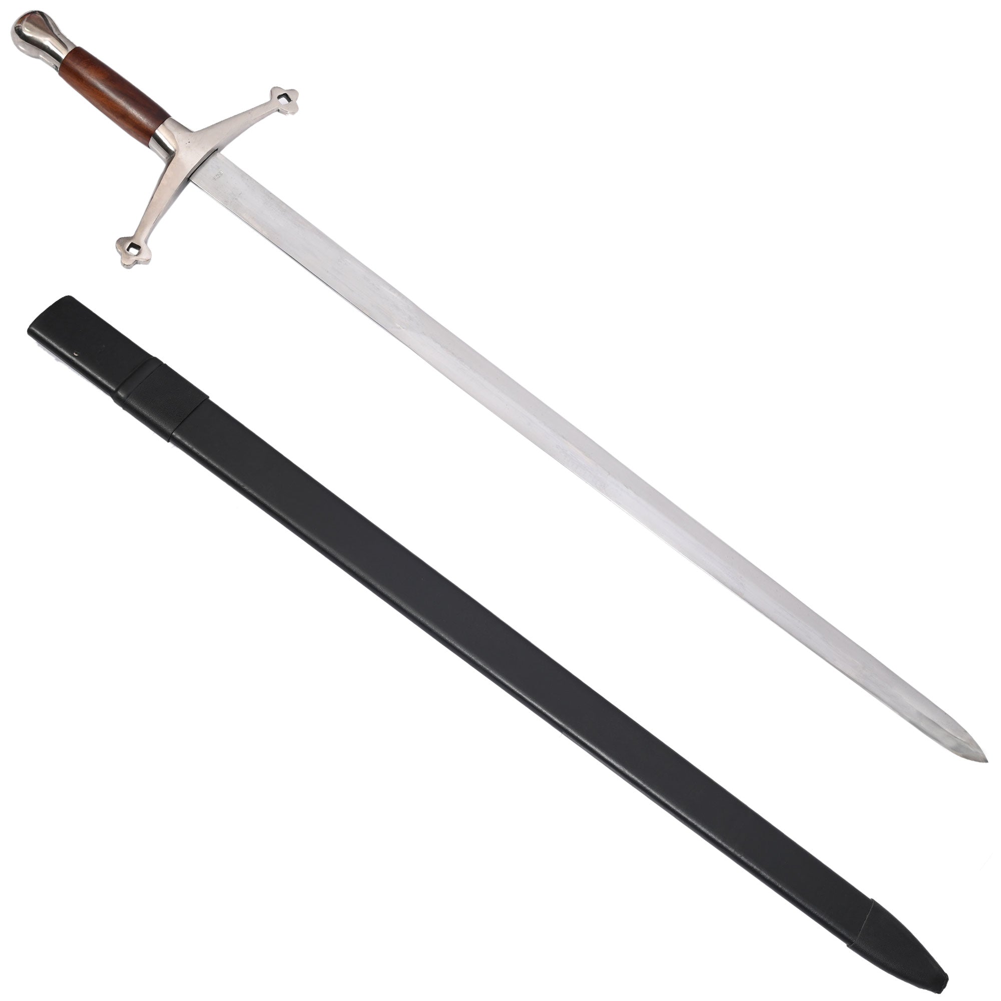 Medieval Scottish Claymore Sword With Scabbard - TOPHATTER'S ARMORY DEALS Collectible Weapons - Tophatter Daily Deals