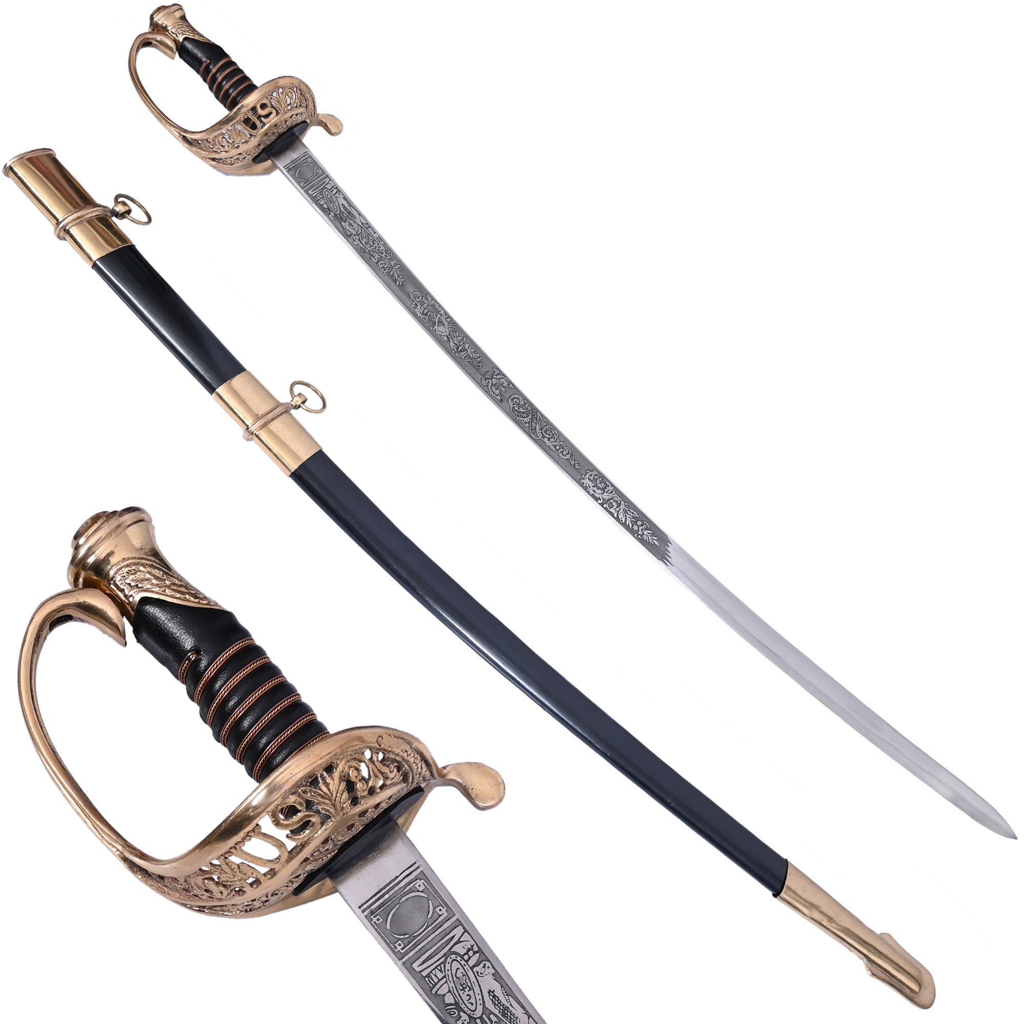 Civil War U.S. Cavalry Sword - Tophatter's Guns'N'Weapons Store - FREE SHIPPING Collectible Weapons - Tophatter Daily Deals