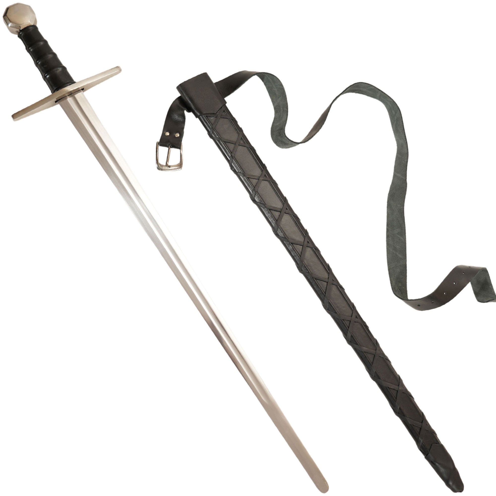 12th Century Medieval Sword Full Functional Battle Ready Tempered Steel - Tophatter's Guns'N'Weapons Store Collectible Weapons - Tophatter Daily Deals