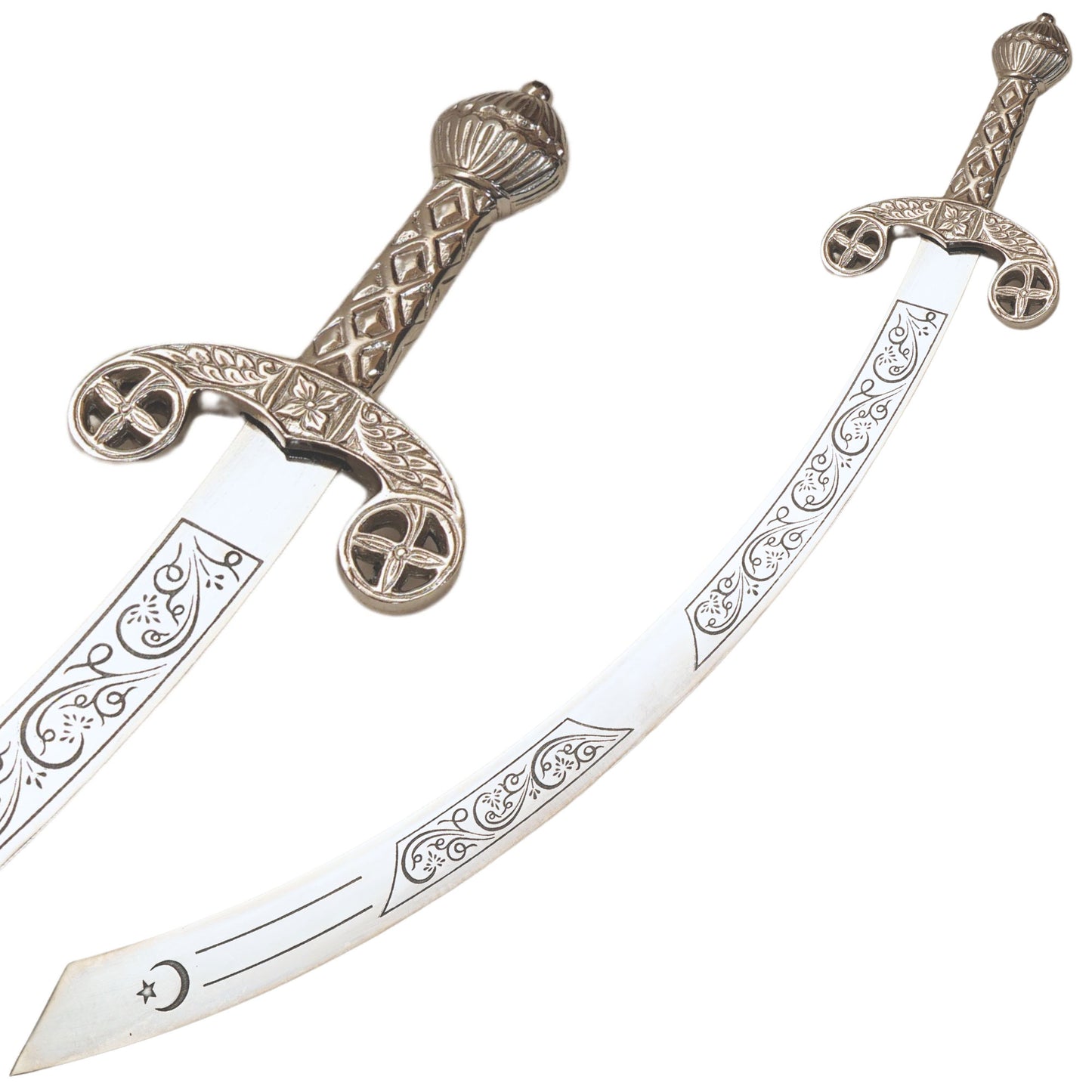 Belly Dance Scimitar Etched Blade Sword Collectible Weapons - Tophatter Daily Deals
