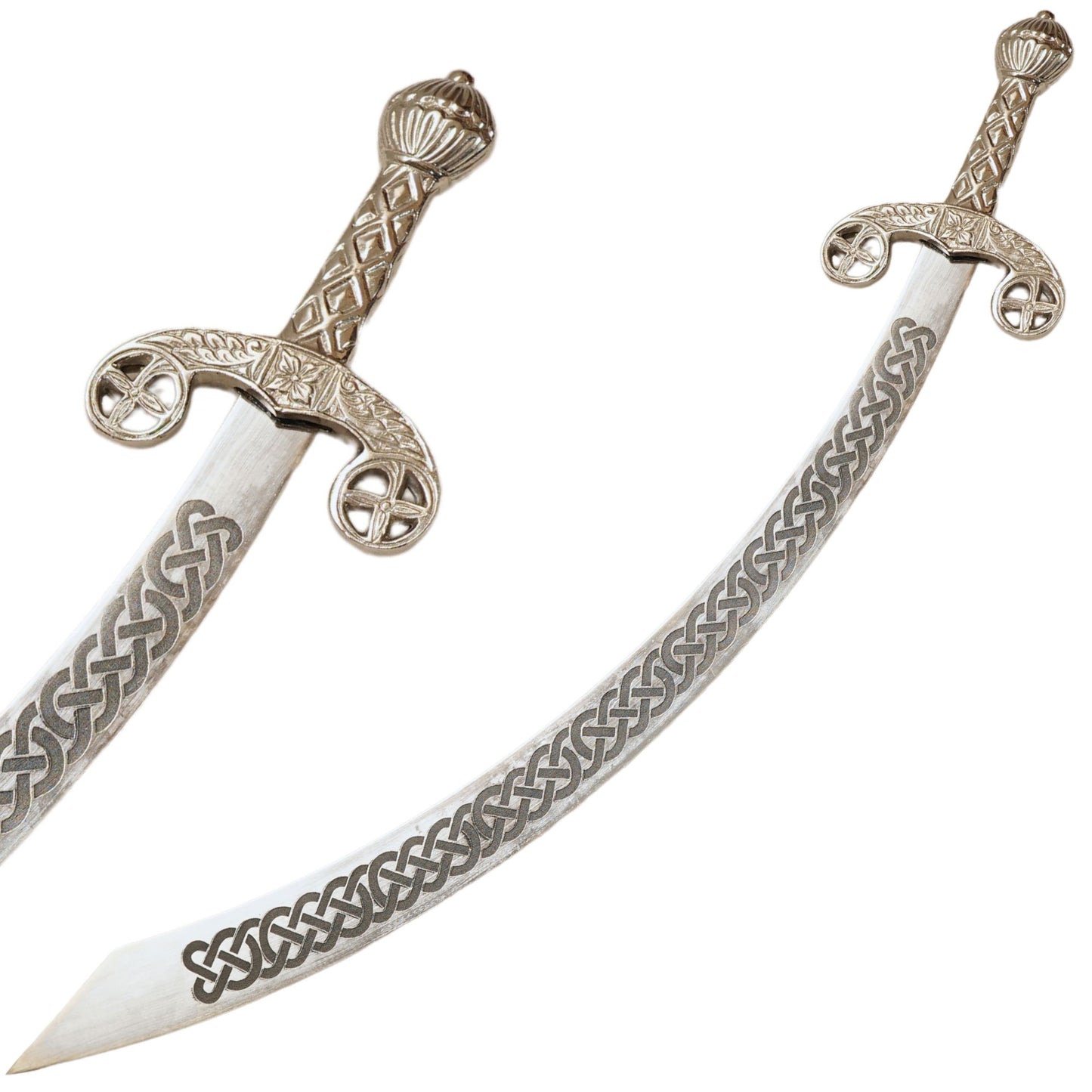 Belly Dance Scimitar Celtic Etched Blade Sword - Tophatter's Guns'N'Weapons Store - FREE SHIPPING Collectible Weapons - Tophatter Daily Deals