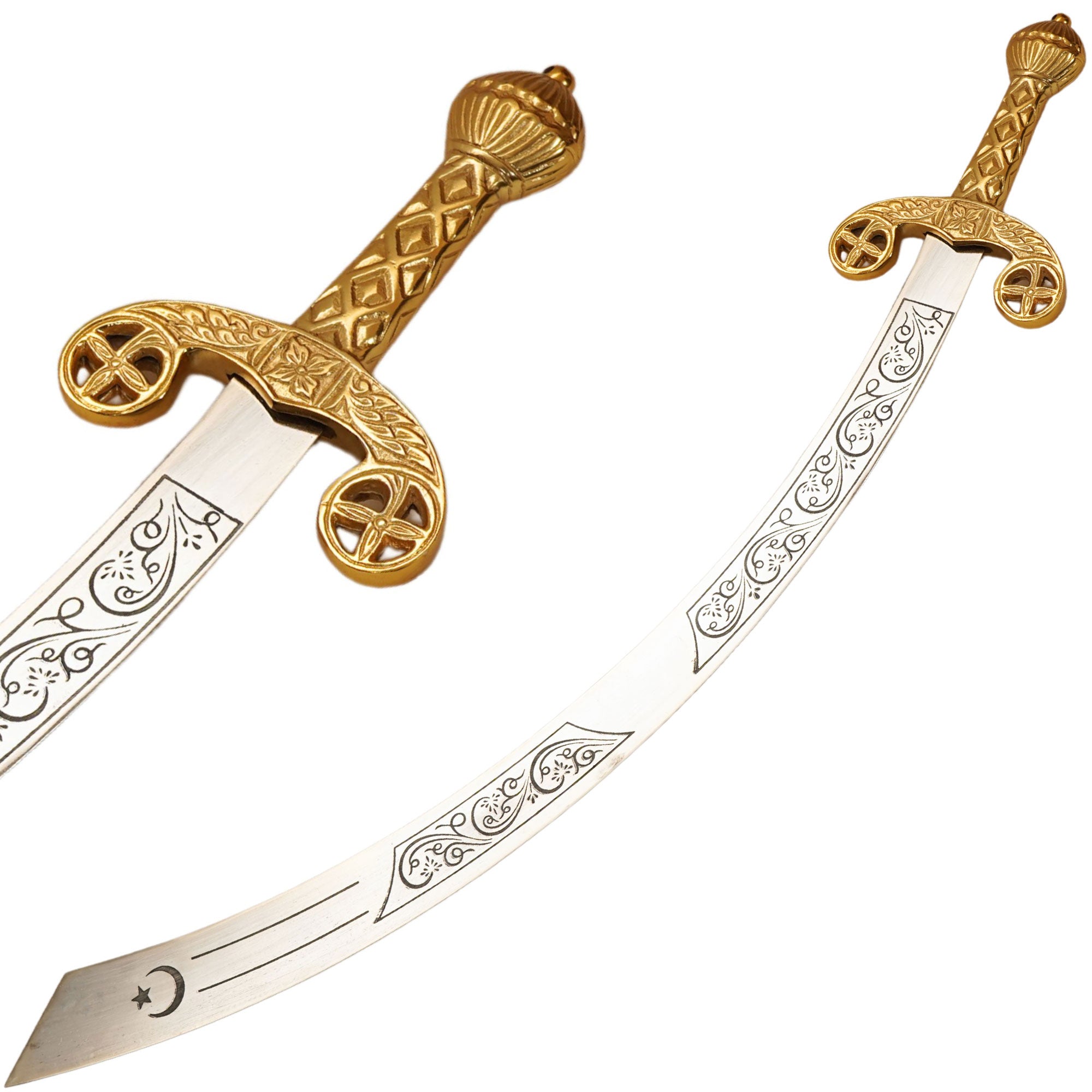 Belly Dancing Mystical Etched Scimitar of Balance Sword Collectible Weapons - Tophatter Daily Deals