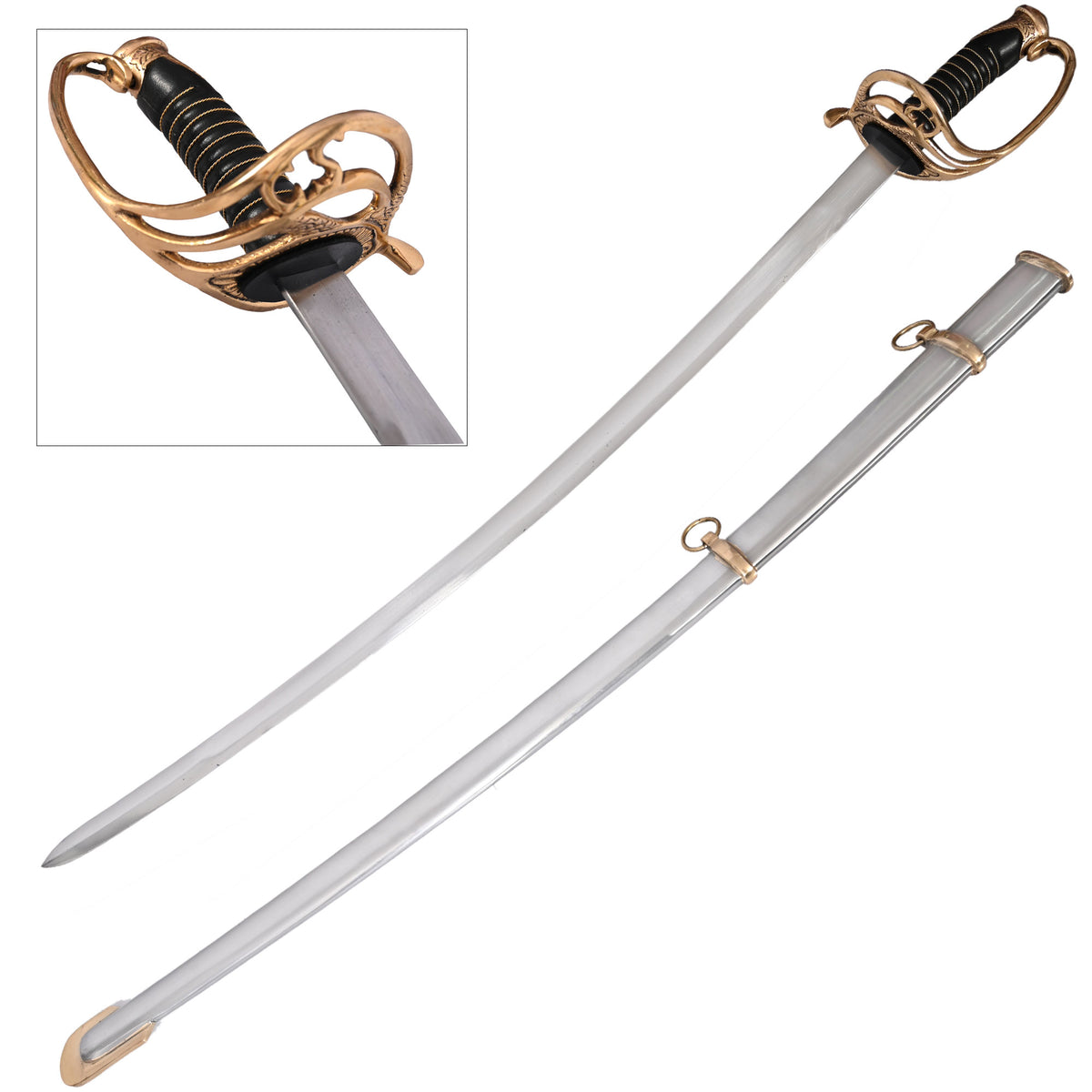Shelby Officers Civil War Sword - TOPHATTER'S ARMORY DEALS Collectible Weapons - Tophatter Daily Deals