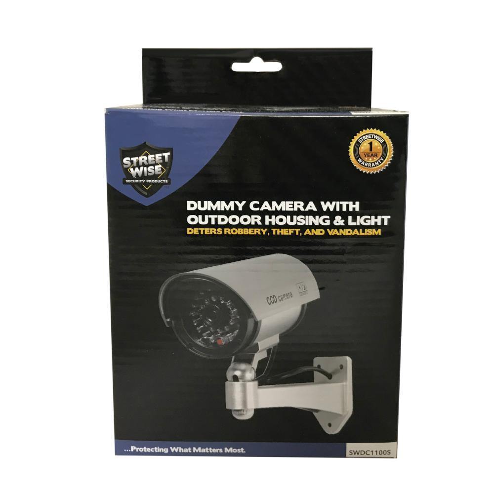 5 Inch IR Dummy Camera Silver Camera - Tophatter Daily Deals