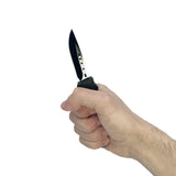3.5" OTF Knife with Drop Point Blade Knife - Tophatter Daily Deals