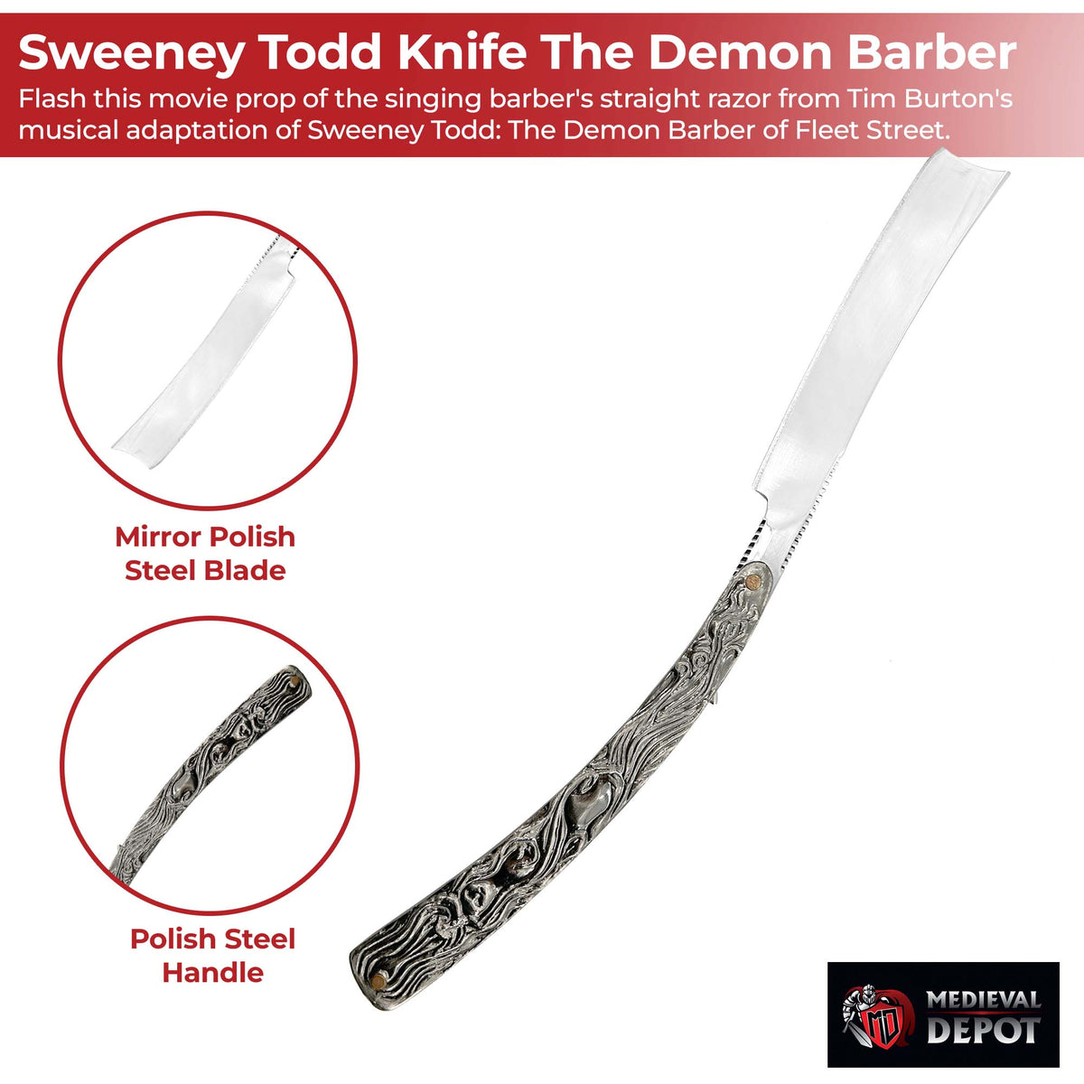 Sweeney Todd Knife The Demon Barber knives - Tophatter Daily Deals