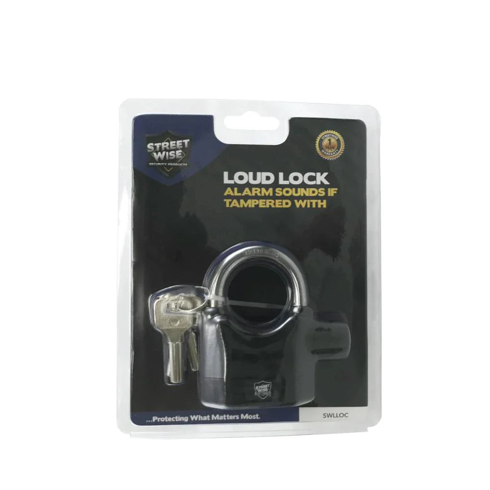 Loud Lock Padlock with Alarm - Tophatter Daily Deals