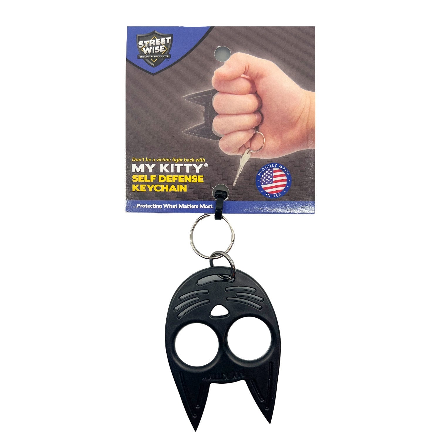 My Kitty Self-Defense Keychain w/ Card Keychain - Tophatter Daily Deals