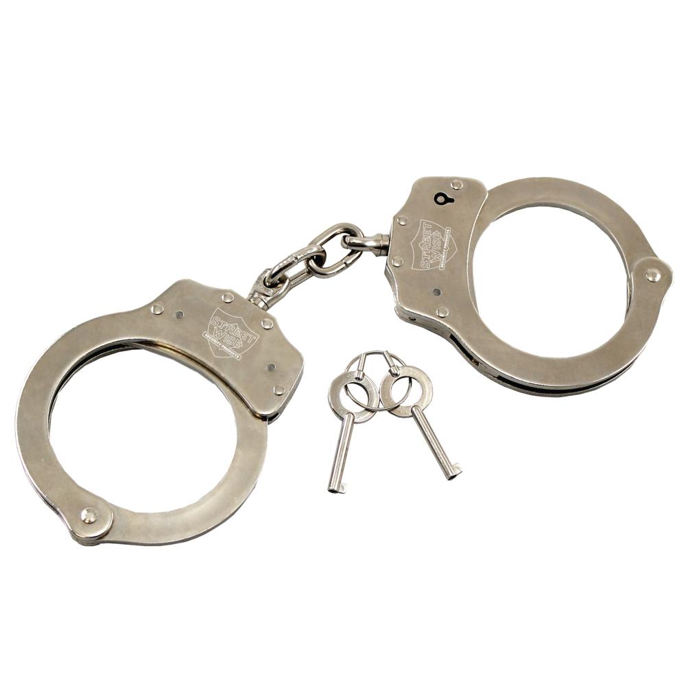 Nickel-plated Steel Handcuffs Handcuffs - Tophatter Daily Deals