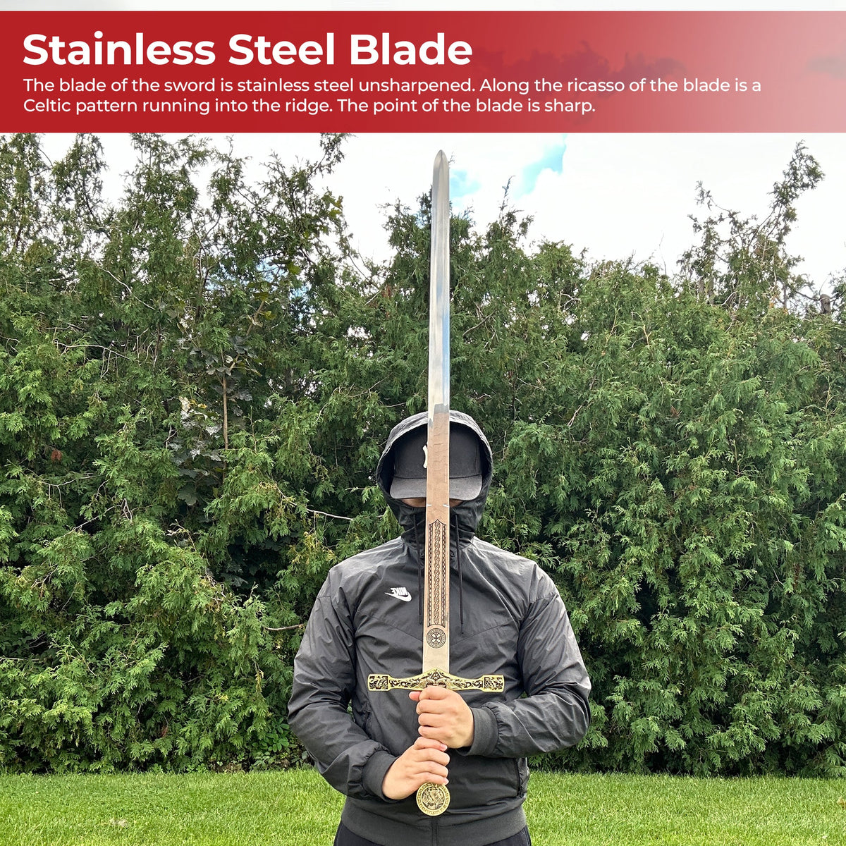 Sword of Excalibur King Arthur Golden historical period - Tophatter Daily Deals